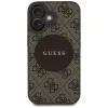 Guess 4G Circle Classic Logo MagSafe kryt pre iPhone 16, hnedý