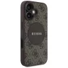 Guess 4G Circle Classic Logo MagSafe kryt pre iPhone 16, hnedý
