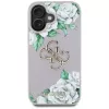 Guess Grained Roses Big 4G Logo puzdro pre Apple iPhone 16 - fialová