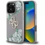 Guess Grained Roses Big 4G Logo puzdro pre Apple iPhone 16 Pro Max - fialová