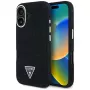 Guess Denim Triangle Logo MagSafe puzdro pre iPhone 16 čierna