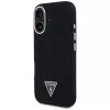 Guess Denim Triangle Logo MagSafe puzdro pre iPhone 16 čierna