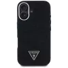 Guess Denim Triangle Logo MagSafe puzdro pre iPhone 16 čierna