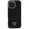 Guess Denim Triangle Logo MagSafe puzdro pre Apple iPhone 16 Pro, čierna