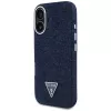 Guess Denim Triangle Logo MagSafe puzdro pre iPhone 16 modrá