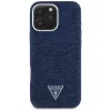 Guess Denim Triangle Logo MagSafe puzdro pre Apple iPhone 16 Pro Max modrá