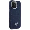 Guess Denim Triangle Logo MagSafe puzdro pre Apple iPhone 16 Pro Max modrá