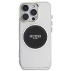 Guess IML Metal Colored Circle Classic Logo MagSafe puzdro pre iPhone 16 Pro (čierna)