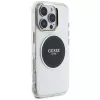 Guess IML Metal Colored Circle Classic Logo MagSafe puzdro pre iPhone 16 Pro (čierna)
