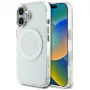 Guess IML Metal Colored Circle Classic Logo MagSafe puzdro pre iPhone 16 (biela)