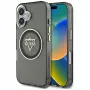 Guess IML Metal Mountain Logo MagSafe puzdro pre iPhone 16 (čierna)
