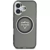Guess IML Metal Mountain Logo MagSafe puzdro pre iPhone 16 (čierna)
