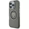 Guess IML Metal Mountain Logo MagSafe puzdro pre iPhone 16 Pro (čierna)