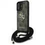 Guess 4G Big Logo Cord Strap Crossbody puzdro pre iPhone 16 hnedá