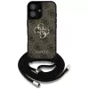 Guess 4G Big Logo Cord Strap Crossbody puzdro pre iPhone 16 hnedá