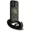 Guess 4G Big Logo Cord Strap Crossbody puzdro pre iPhone 16 hnedá