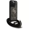 Guess 4G Big Logo Cord Strap Crossbody puzdro pre iPhone 16 Pro Max (hnedá)