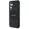 Guess 4G Round Patch Classic Logo MagSafe puzdro pre Samsung Galaxy S25+ (čierna)