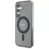 Guess puzdro Rhinestones Printed Classic Logo MagSafe pre Samsung Galaxy S25 (čierna)