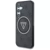 Guess puzdro 4G Glitter Triangle Buttons MagSafe pre Samsung Galaxy S25+ (čierna)