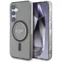 Guess puzdro Glitter Circle Classic Logo MagSafe pre Samsung Galaxy S25 čierna