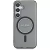 Guess puzdro Glitter Circle Classic Logo MagSafe pre Samsung Galaxy S25 čierna