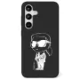 Karl Lagerfeld silikónové puzdro Silicone Graffiti Ikonik Printed Logo MagSafe pre Samsung Galaxy S25 čierna