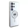 Karl Lagerfeld puzdro Button Choupette Head Printed Logo MagSafe pre Samsung Galaxy S25 Ultra biela
