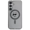 Karl Lagerfeld puzdro Button Choupette Head Printed Logo MagSafe pre Samsung Galaxy S25, čierna