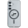 Karl Lagerfeld Button Karl & Choupette Heads Printed Logo MagSafe puzdro Samsung Galaxy S25 Plus čierna