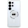 KARL LAGERFELD puzdro Button Karl Head Printed Logo MagSafe pre Samsung Galaxy S25 Ultra biela