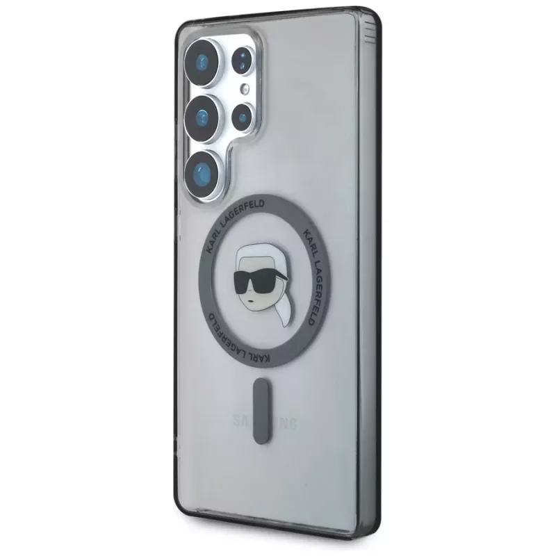 KARL LAGERFELD puzdro Button Karl Head Printed Logo MagSafe pre Samsung Galaxy S25 Ultra čierna