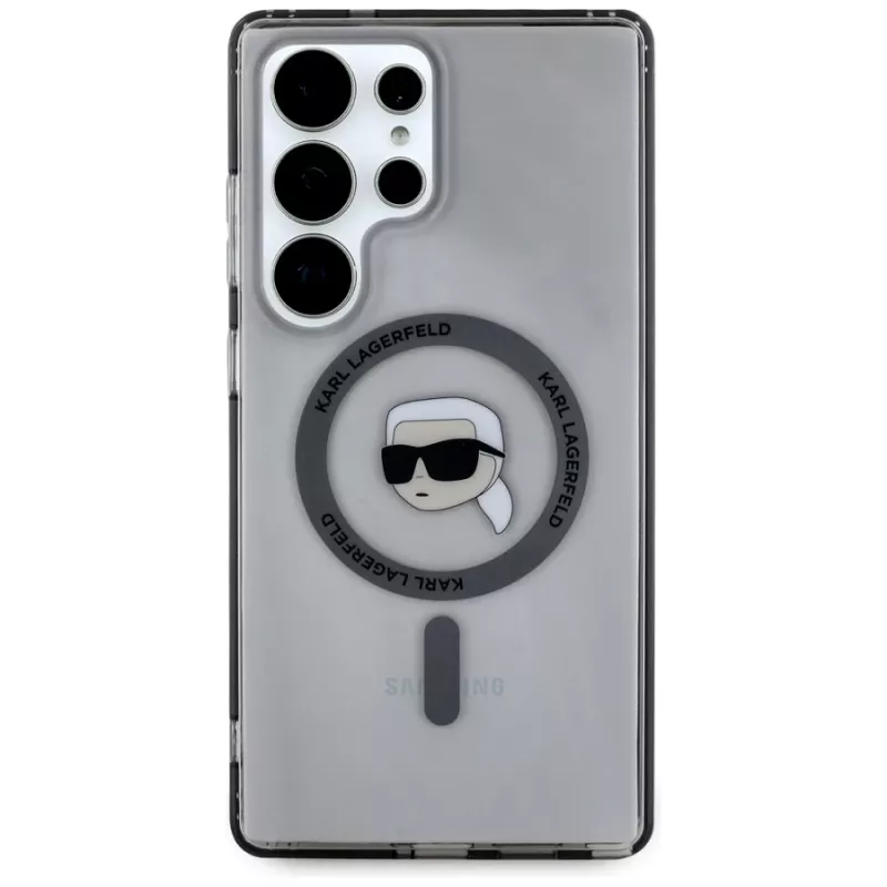 KARL LAGERFELD puzdro Button Karl Head Printed Logo MagSafe pre Samsung Galaxy S25 Ultra čierna