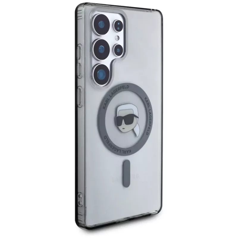 KARL LAGERFELD puzdro Button Karl Head Printed Logo MagSafe pre Samsung Galaxy S25 Ultra čierna