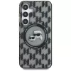 Karl Lagerfeld puzdro Button Karl & Choupette Heads On KL Pattern MagSafe pre Samsung Galaxy S25 čierna