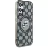 Karl Lagerfeld puzdro Button Karl & Choupette Heads On KL Pattern MagSafe pre Samsung Galaxy S25 čierna