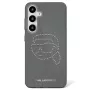 Karl Lagerfeld puzdro Rhinestones Karl Head Logo pre Samsung Galaxy S25 (čierna)