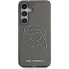 Karl Lagerfeld puzdro Rhinestones Karl Head Logo pre Samsung Galaxy S25 (čierna)