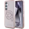 Karl Lagerfeld Rhinestones Karl Head Logo puzdro pre Samsung Galaxy S25 (ružová)