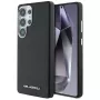 Karl Lagerfeld Saffiano Full-Wrapped Elongated Metal Logo MagSafe puzdro pre Samsung Galaxy S25 Ultra, čierna