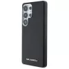 Karl Lagerfeld Saffiano Full-Wrapped Elongated Metal Logo MagSafe puzdro pre Samsung Galaxy S25 Ultra, čierna