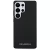 Karl Lagerfeld Saffiano Full-Wrapped Elongated Metal Logo MagSafe puzdro pre Samsung Galaxy S25 Ultra, čierna