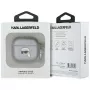 Karl Lagerfeld Monogram Karl Head puzdro pre AirPods 4 (strieborná)