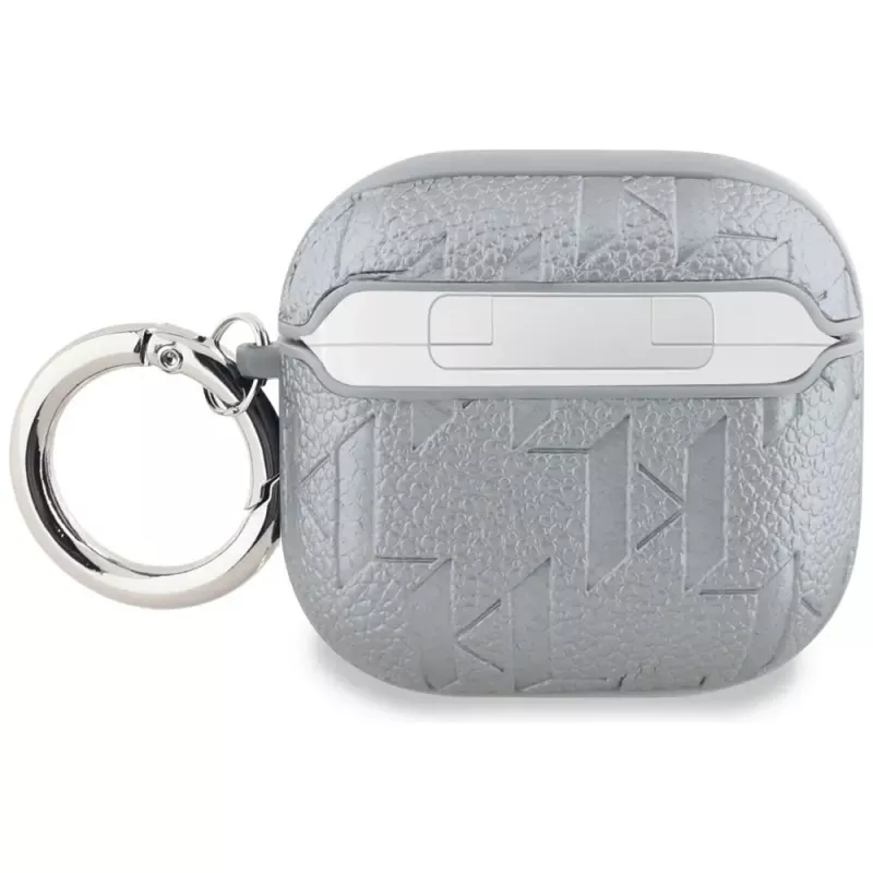 Karl Lagerfeld Monogram Karl Head puzdro pre AirPods 4 (strieborná)
