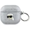 Karl Lagerfeld Monogram Karl Head puzdro pre AirPods 4 (strieborná)