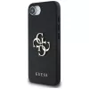 Guess Grained Big 4G Logo Small Classic Logo puzdro na telefón pre iPhone 16e (čierna)