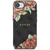 Guess 4G Flowers Print MagSafe puzdro pre iPhone 16e / 17e čierna