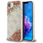 Guess 4G Flowers Print MagSafe puzdro pre iPhone 16e / 17e ružová