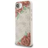Guess 4G Flowers Print MagSafe puzdro pre iPhone 16e / 17e ružová