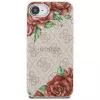 Guess 4G Flowers Print MagSafe puzdro pre iPhone 16e / 17e ružová
